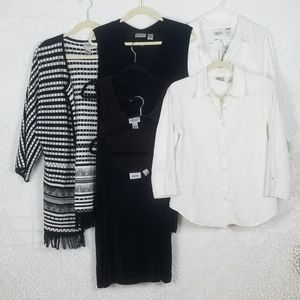 6 Pieces Chico's Cardigan Button Down Top Size 2